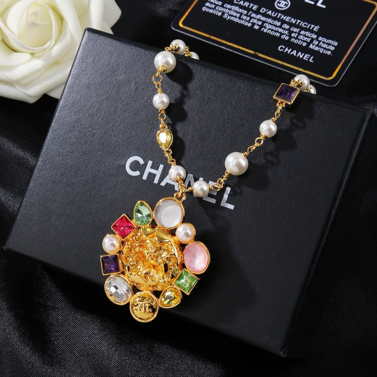 Chanel 香奈儿 Chanel 新款 项链 同步上新 双C精工打造 黄铜材质