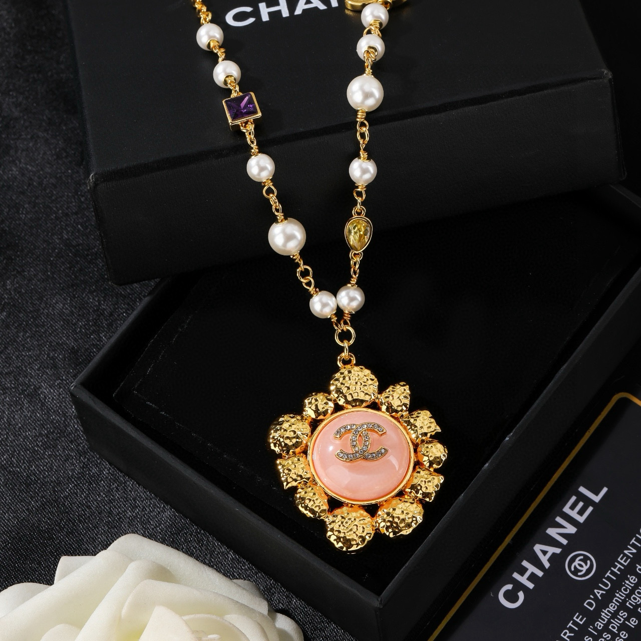 Chanel 香奈儿 Chanel 新款 项链 同步上新 双C精工打造 黄铜材质