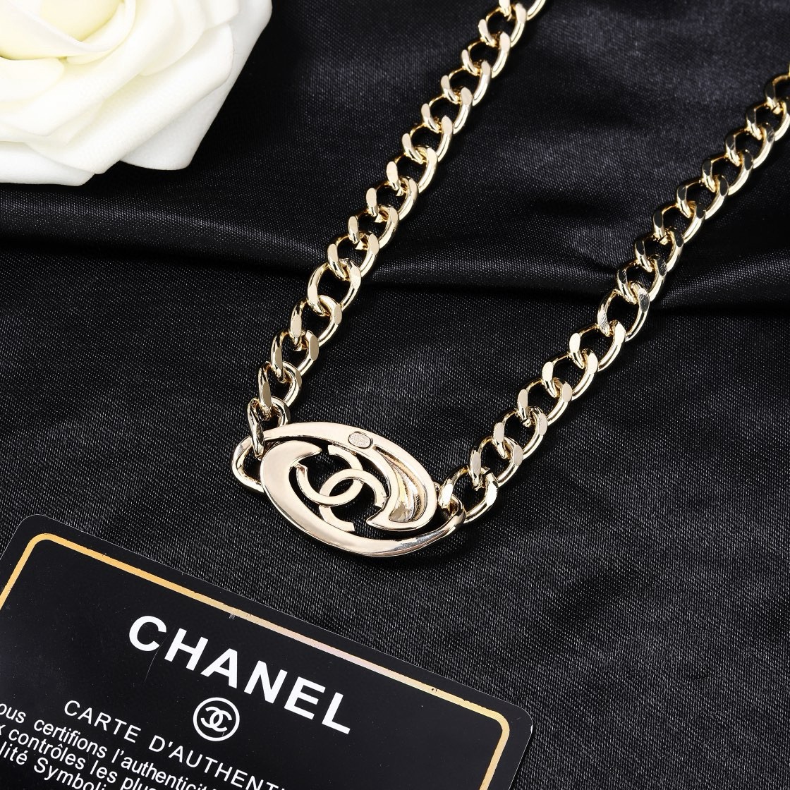 香奈儿 Chanel 新款 💗项链 专柜同步上新 双C精工打造原版一致黄铜材质