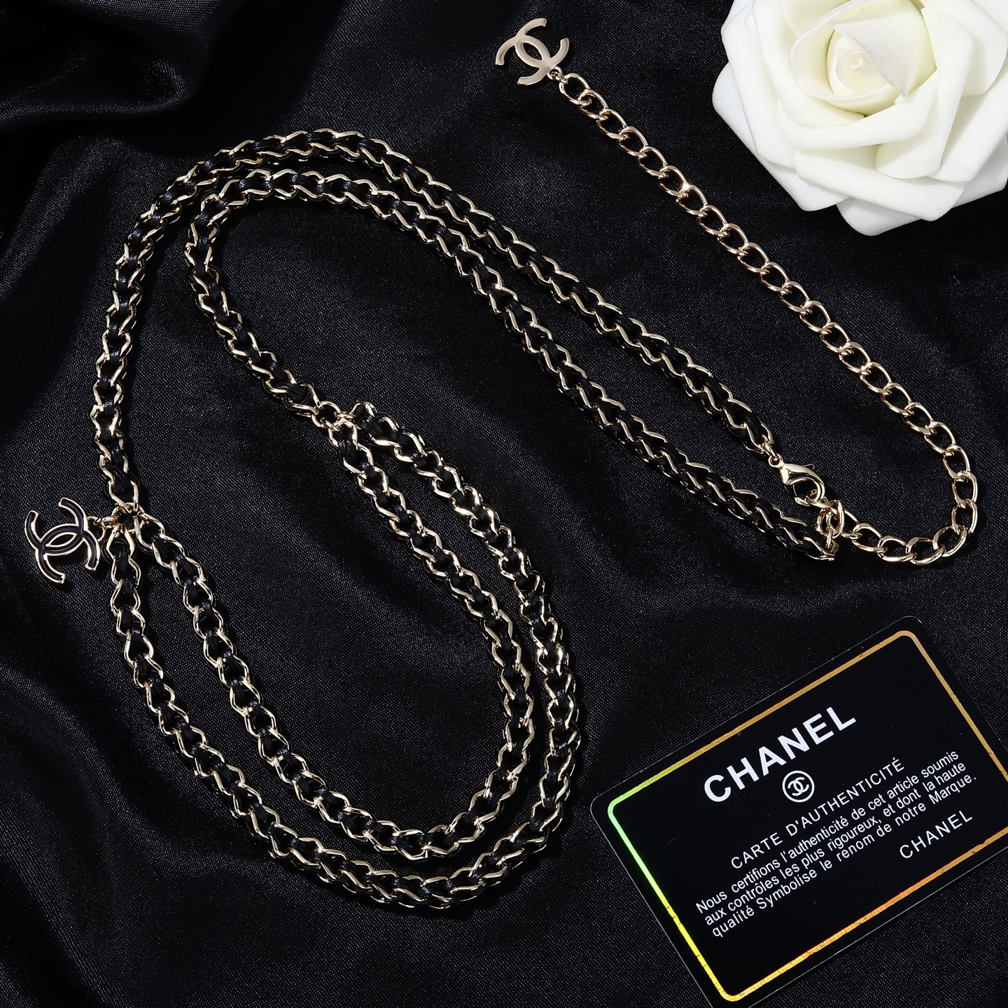 小香 Chanel 新品腰链 代购级别 一比一品质 香奈鹅 系列 经典cc logo 风格高级百搭 高级