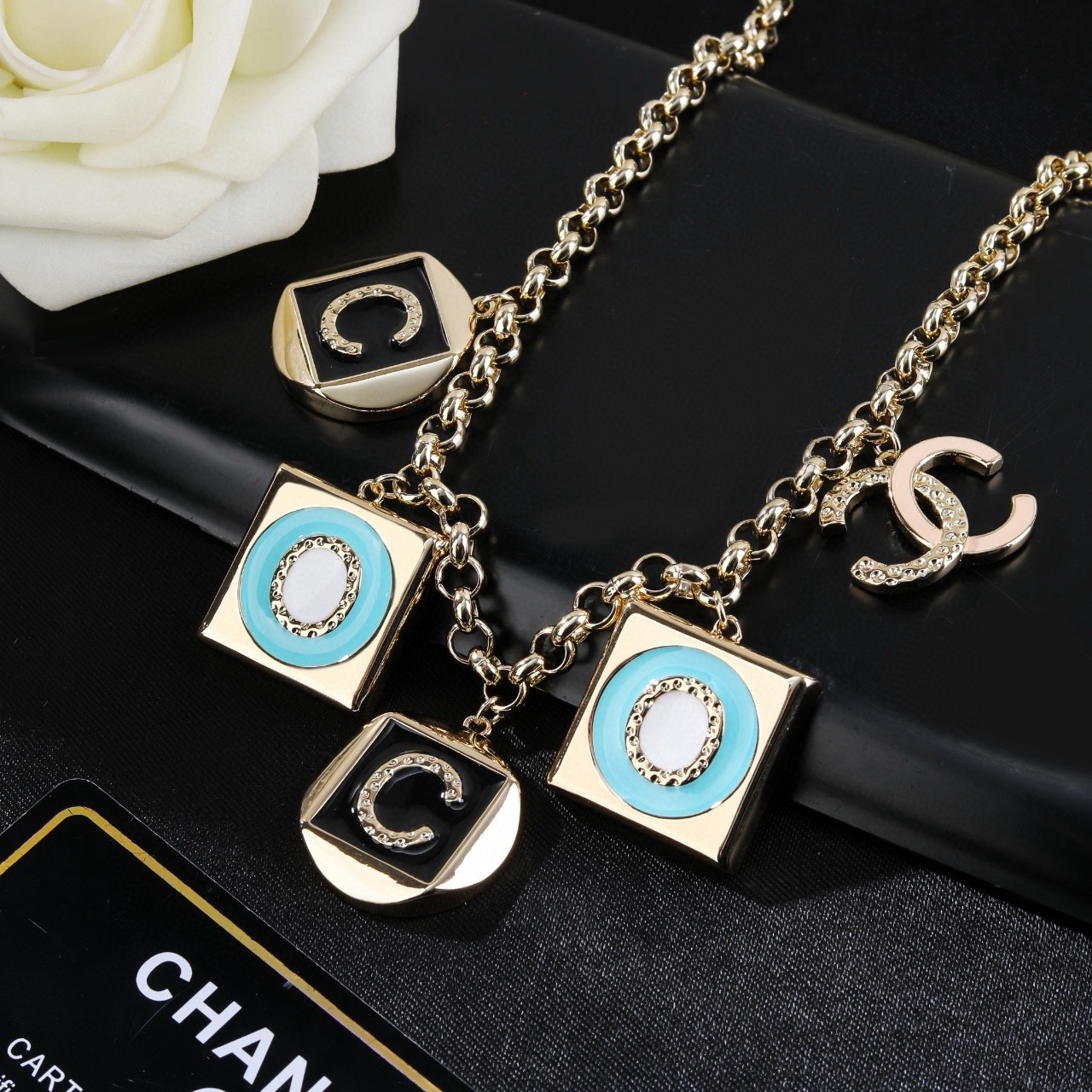 香奈儿 Chanel 新款 项链 专柜同步上新 双C精工打造原版一致黄铜材质