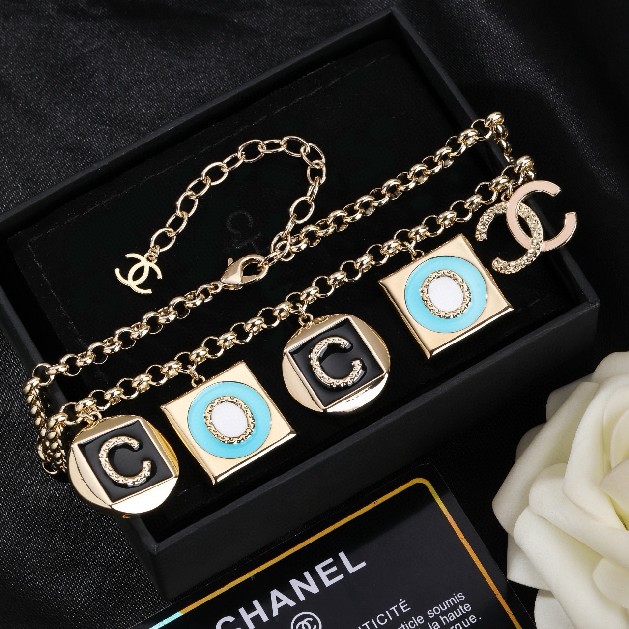 香奈儿 Chanel 新款 项链 专柜同步上新 双C精工打造原版一致黄铜材质