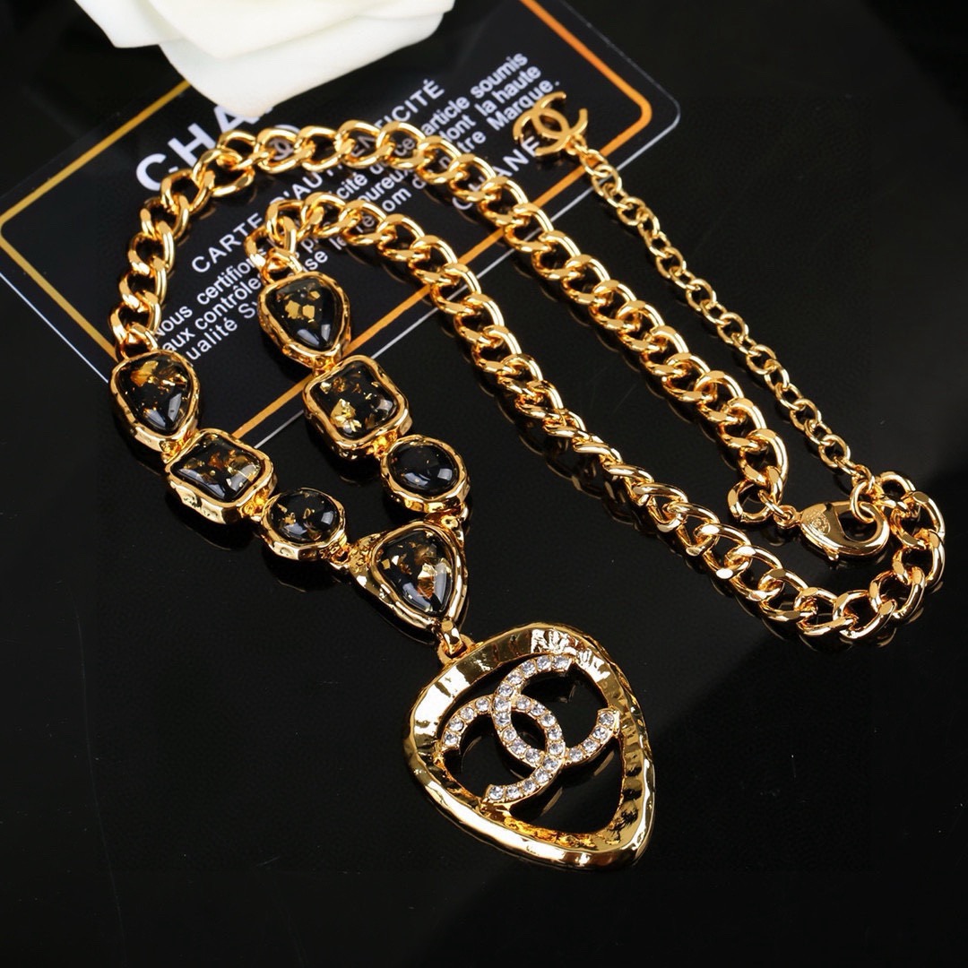 小香 Chanel 新款项链 专柜同步上新 双C 精工打造原版一致黄铜材质