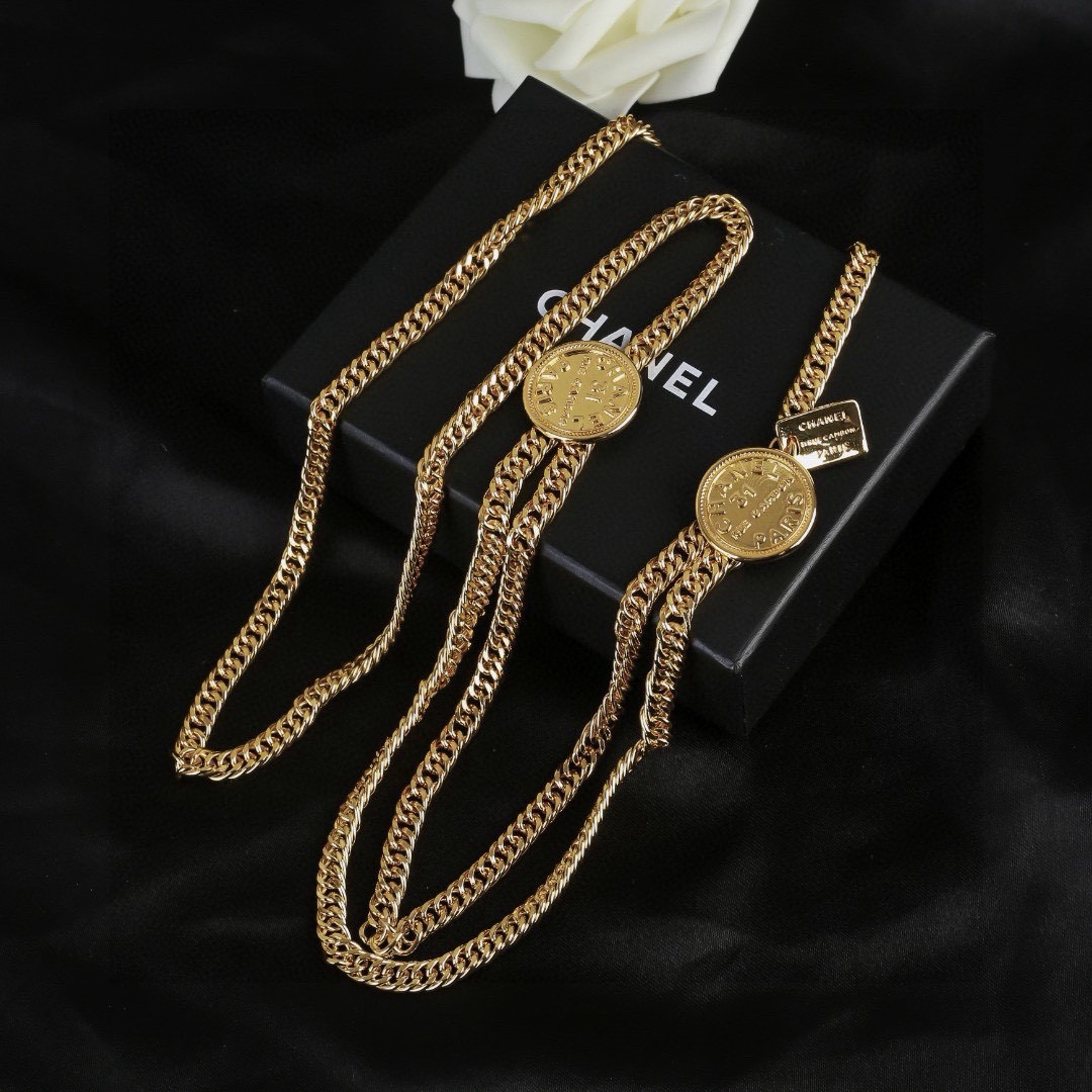小香 Chanel 新品中古腰链 代购级别 一比一品质 香奈鹅 系列 经典cc logo 风格高级百搭 