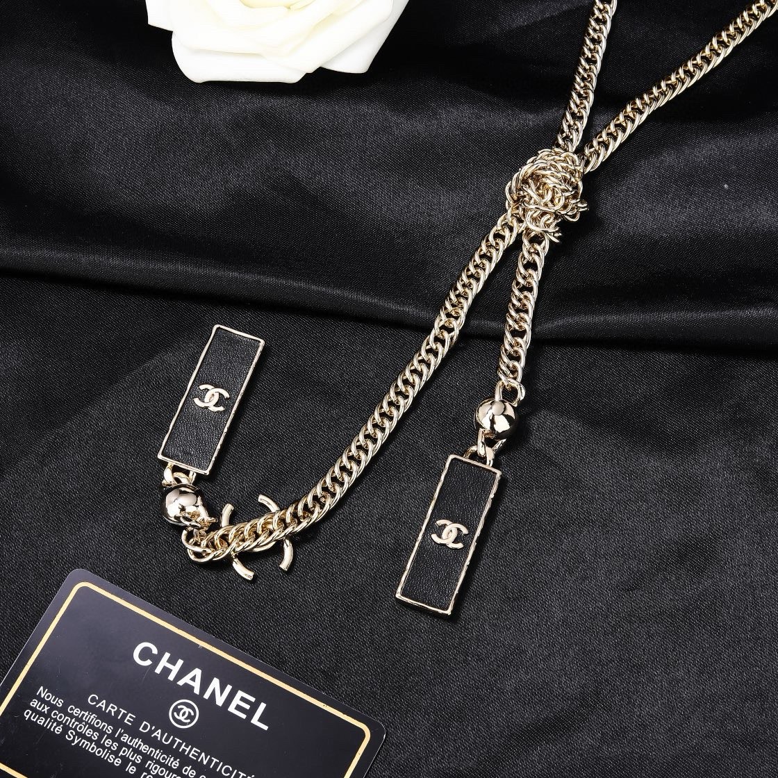 小香 Chanel 新款项链 腰链两戴 专柜同步上新 双C 精工打造原版一致黄铜材质