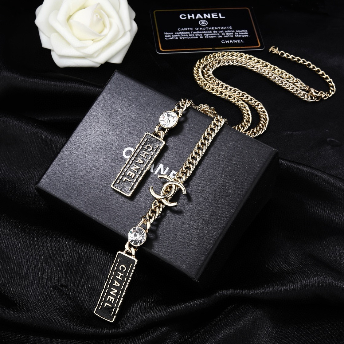 小香 Chanel 新款项链 腰链两戴 专柜同步上新 双C 精工打造原版一致黄铜材质
