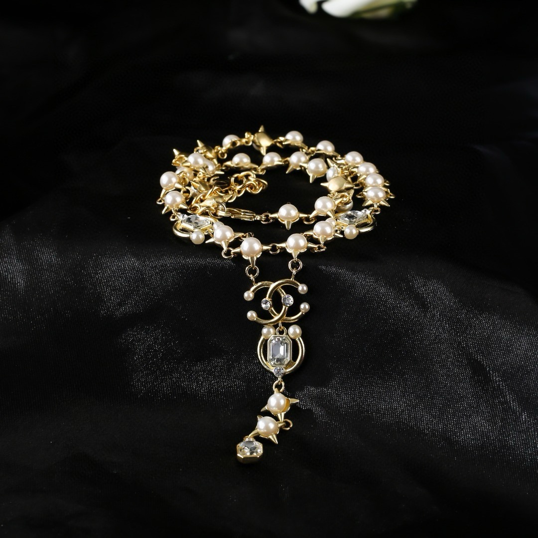 小香 Chanel 2021 新款项链  专柜同步上新 双C项链 精工打造原版一致黄铜材质