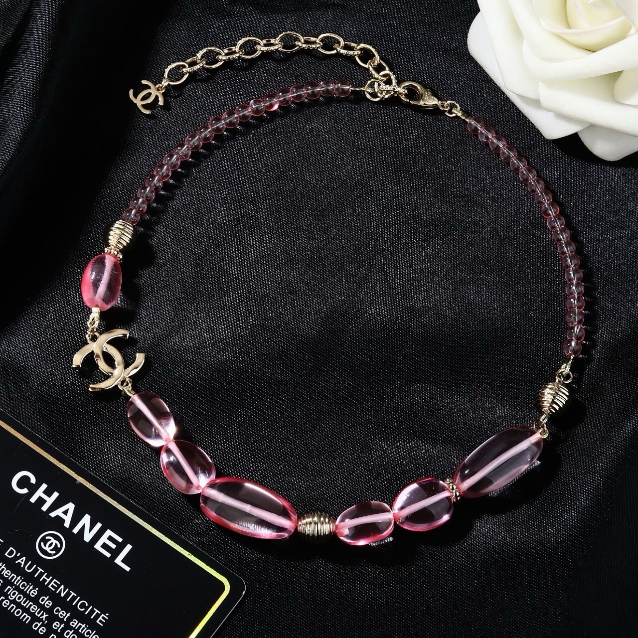 香奈儿 Chanel 新款 项链 专柜同步上新 双C精工打造原版一致黄铜材质
