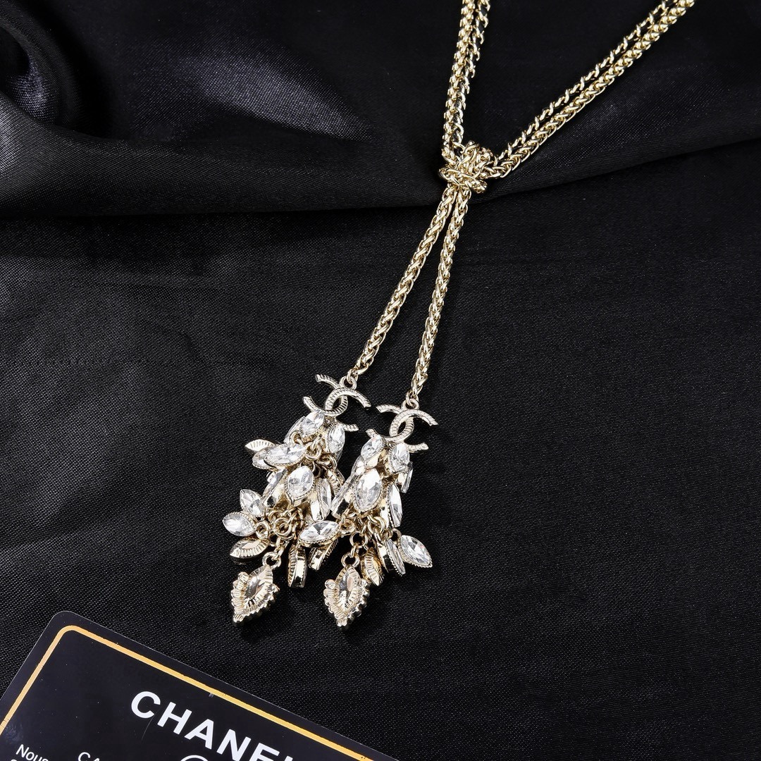 小香 Chanel 2021 新款项链  专柜同步上新 双C项链 精工打造原版一致黄铜材质