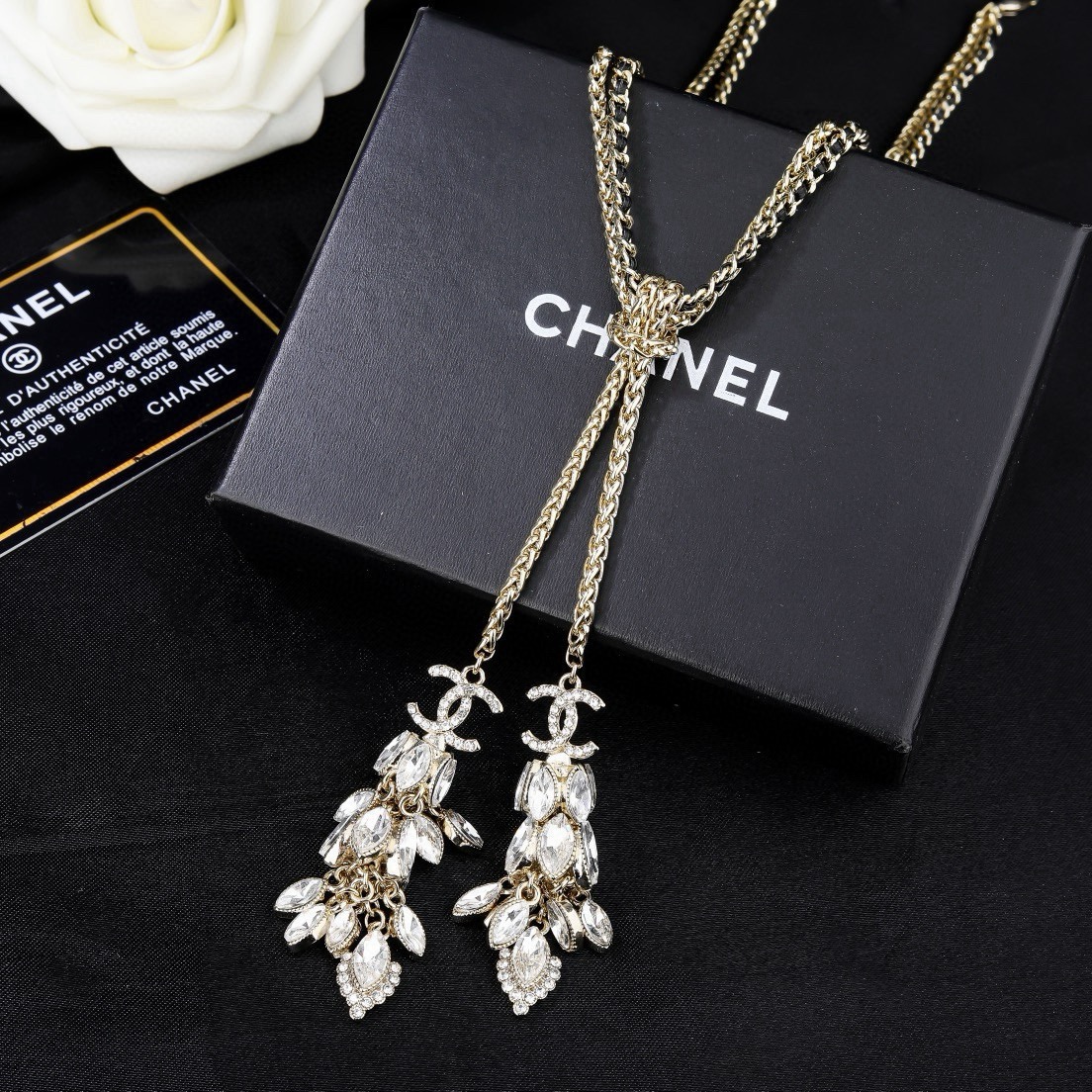 小香 Chanel 2021 新款项链  专柜同步上新 双C项链 精工打造原版一致黄铜材质