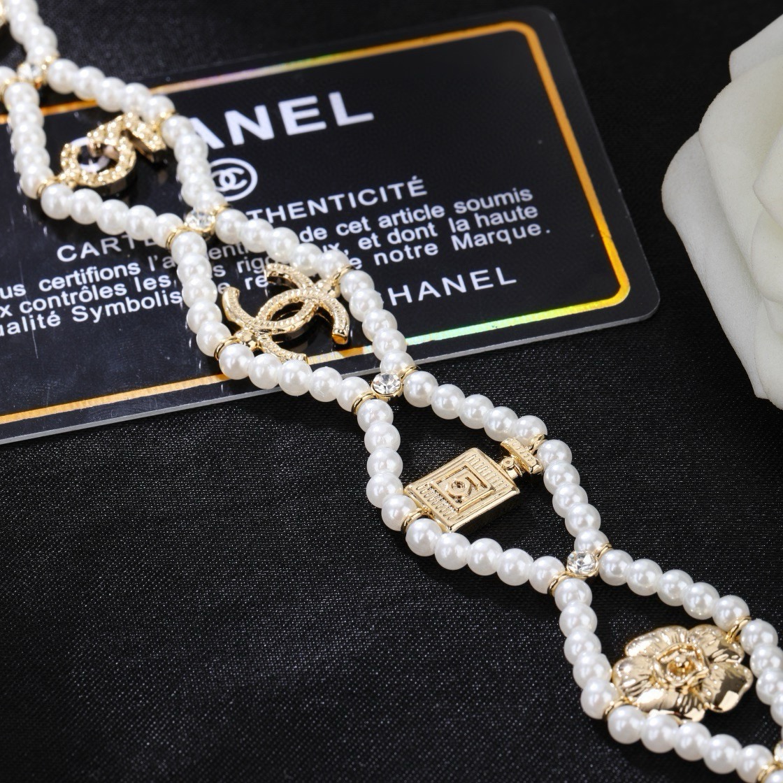 香奈儿 Chanel 新款 项链 专柜同步上新 双C精工打造原版一致黄铜材质