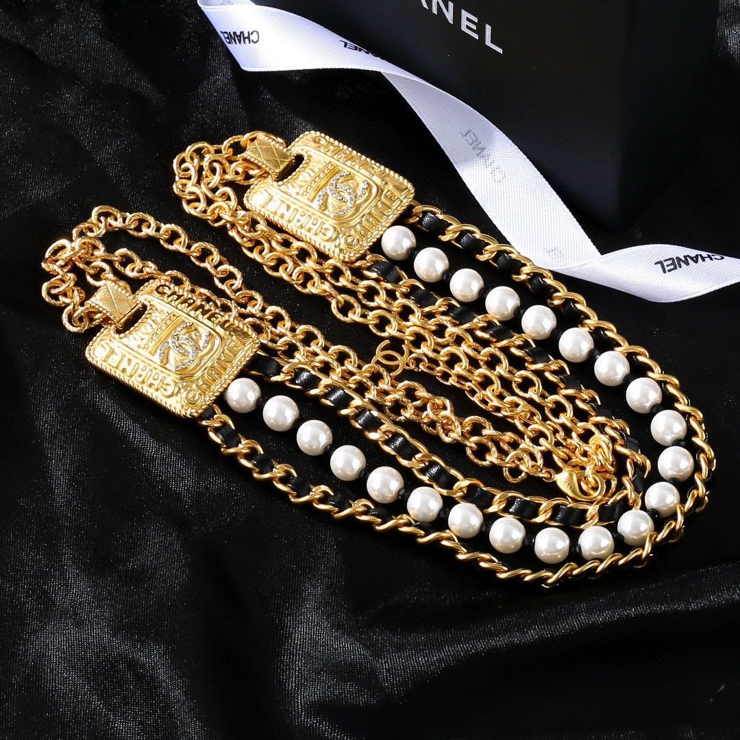 小香 Chanel 新款项链 腰链两用款  专柜同步上市 双C 精工打造原版一致黄铜材质