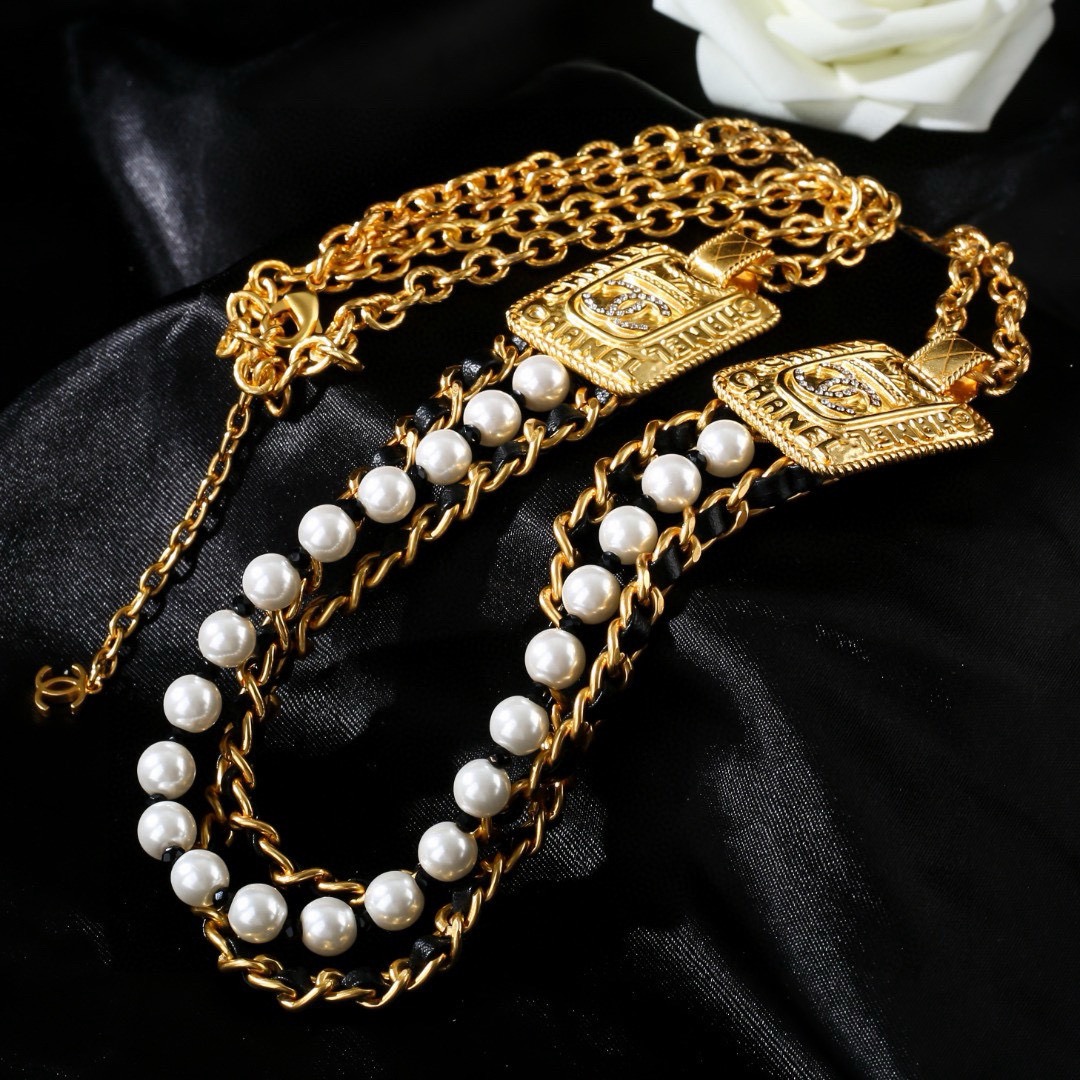 小香 Chanel 新款项链 腰链两用款  专柜同步上市 双C 精工打造原版一致黄铜材质
