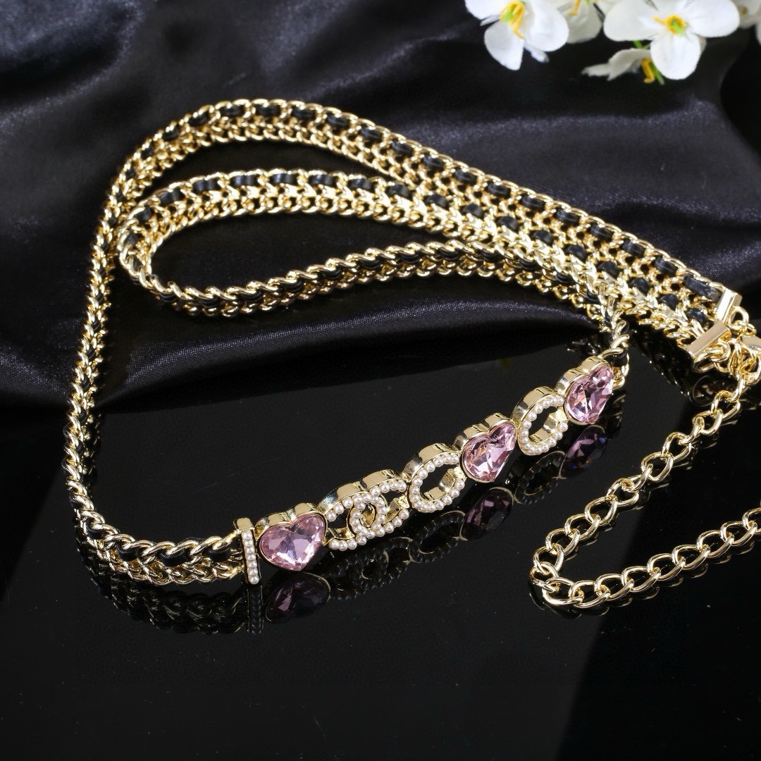 小香 Chanel 新款I💗COCO小羊皮腰链 原版材质 独家定制 纯手工编织 时尚百搭 超级重工的一款腰链