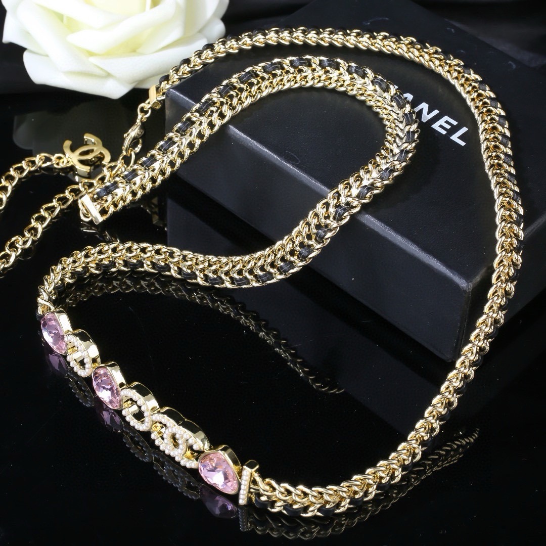 小香 Chanel 新款I💗COCO小羊皮腰链 原版材质 独家定制 纯手工编织 时尚百搭 超级重工的一款腰链