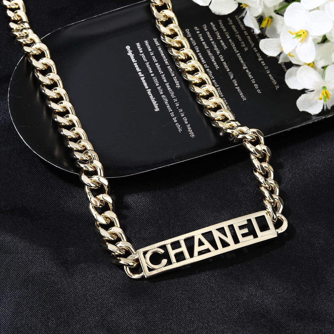 小香 Chanel 2023新款腰链 专柜同步上新 双C项链 精工打造原版一致黄铜材质