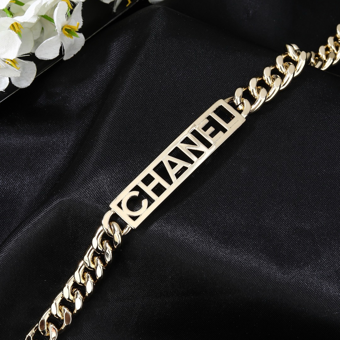 小香 Chanel 2023新款腰链 专柜同步上新 双C项链 精工打造原版一致黄铜材质
