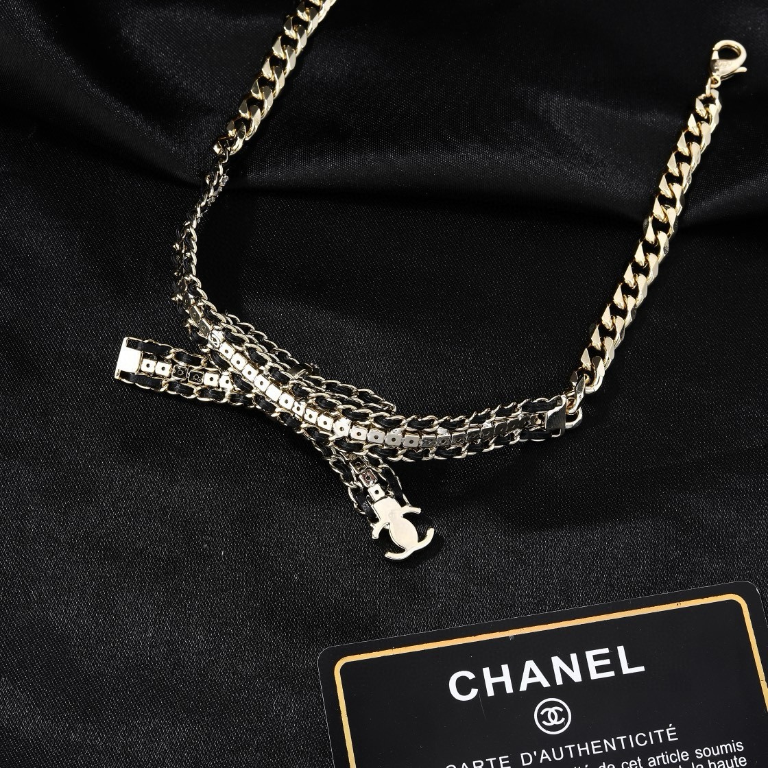 小香 Chanel 新款项链  专柜同步上市 双C 颈链 锁骨链 精工打造原版一致黄铜材质