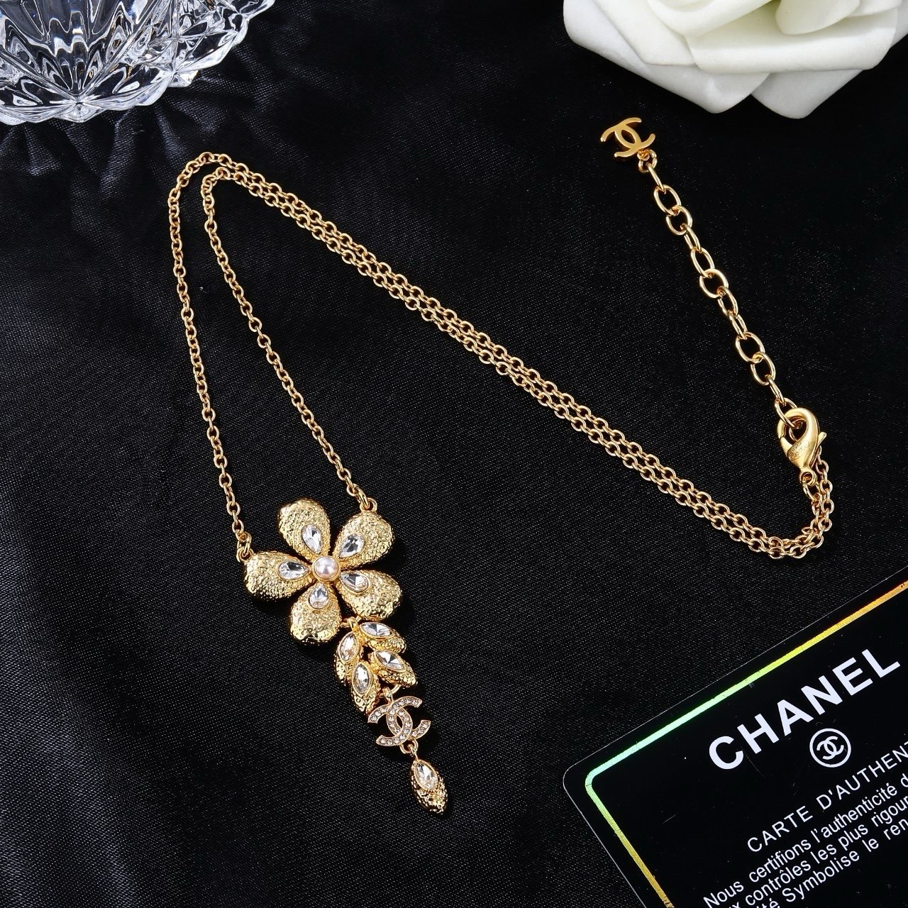 香奈儿 Chanel 新款 项链 专柜同步上新 双C精工打造原版一致黄铜材质