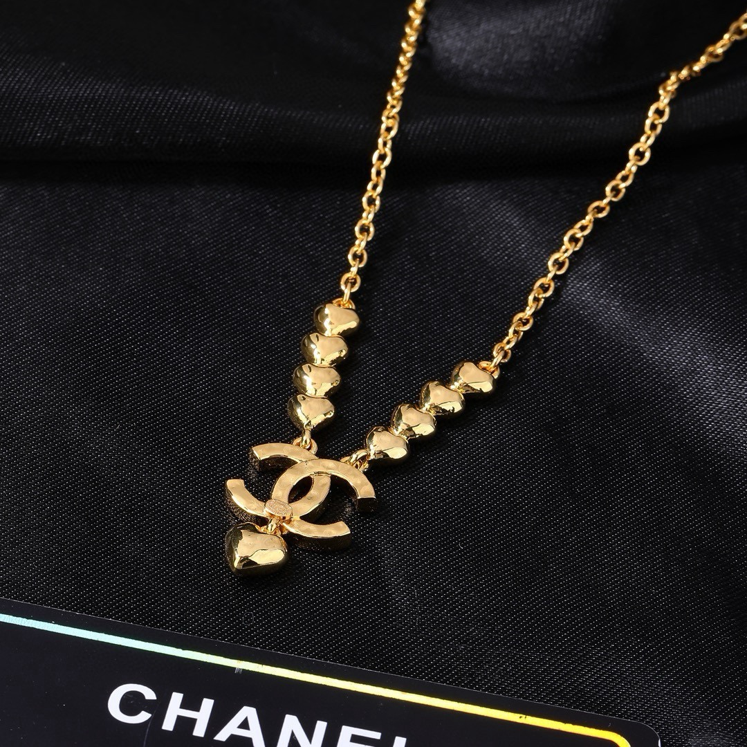 Chanel 复古金属中古包包项链 简约风格超级大气 小香字母项链 代购级别 黄铜材质