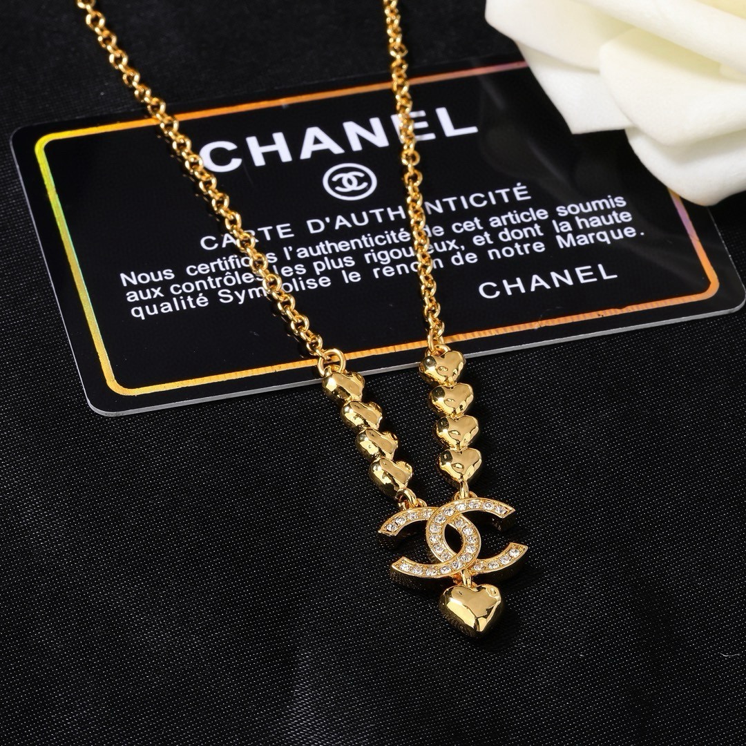 Chanel 复古金属中古包包项链 简约风格超级大气 小香字母项链 代购级别 黄铜材质