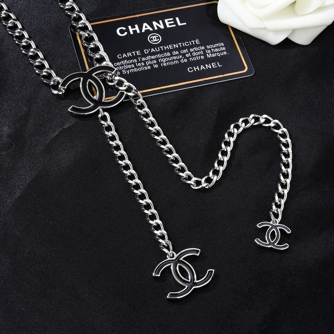 （银色）Chanel 小香腰链 采用原版一致黄铜材质 电镀18K金 超级重工的一款腰链 力求完美 做到1