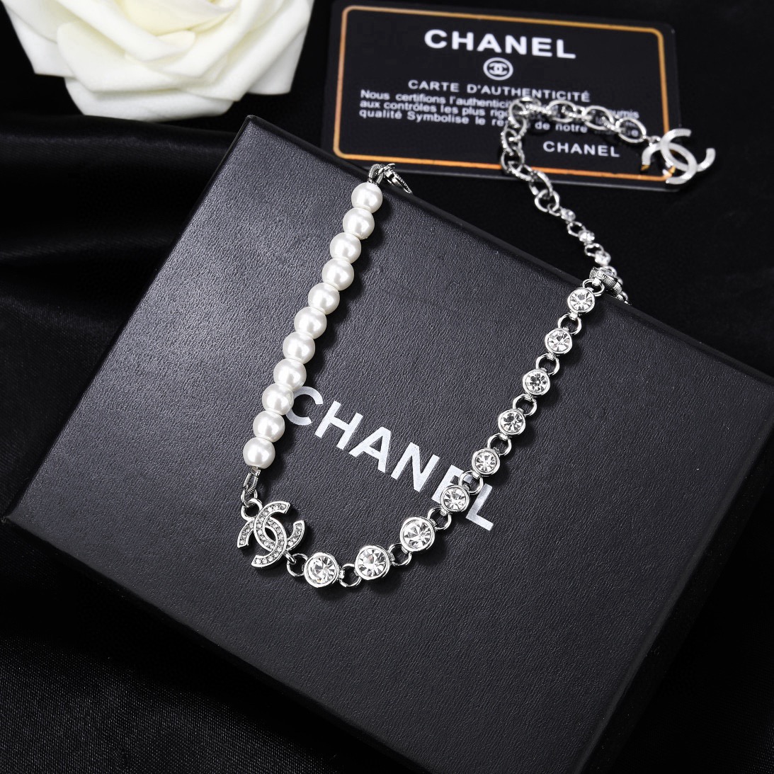 小香 Chanel 新款项链  专柜同步上市 双C 颈链 锁骨链 精工打造原版一致黄铜材质