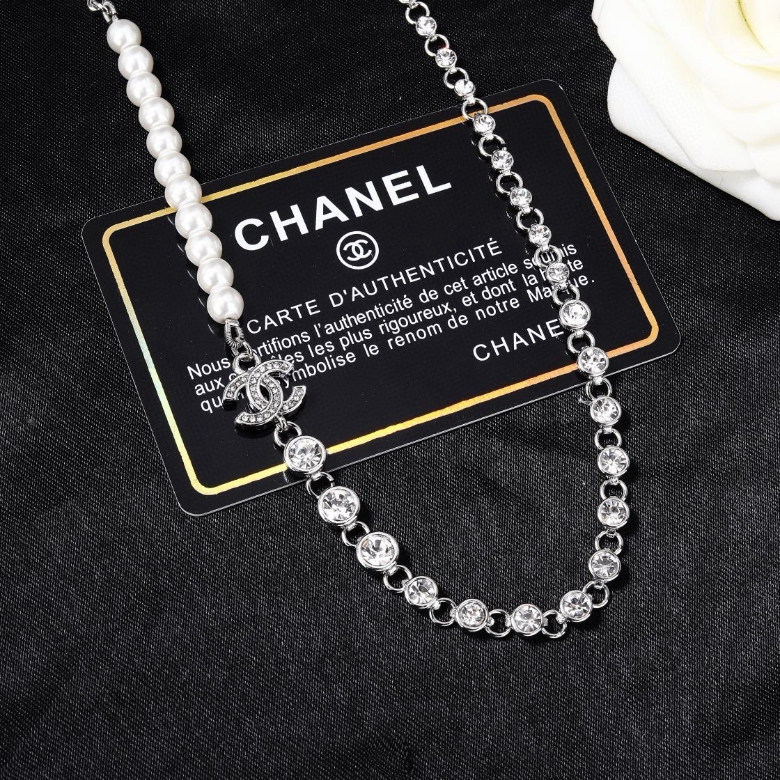 小香 Chanel 新款项链  专柜同步上市 双C 颈链 锁骨链 精工打造原版一致黄铜材质