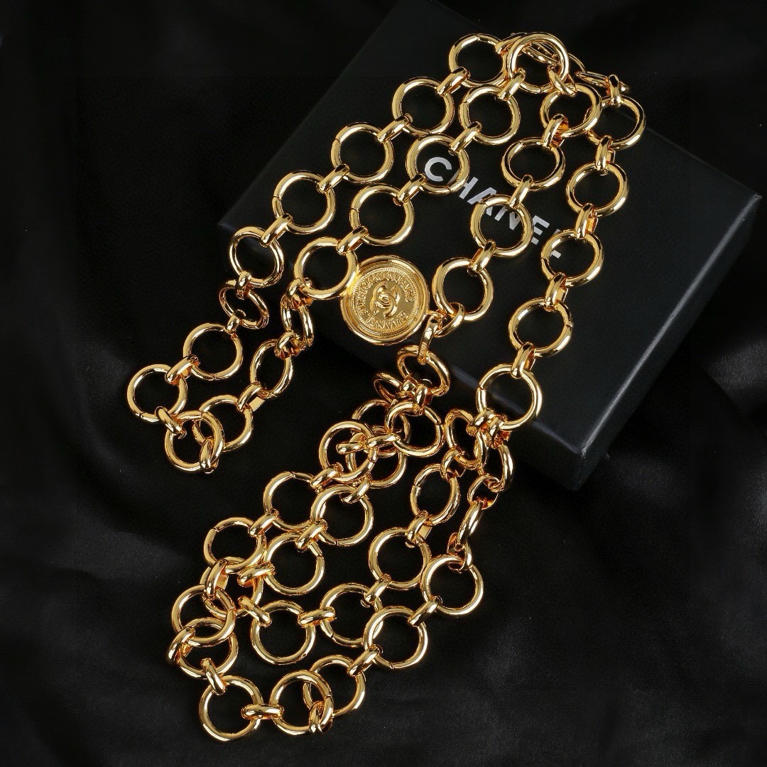 小香 Chanel 新品中古系列腰链 代购级别 一比一品质 香奈鹅 系列 经典cc logo 风格高级百