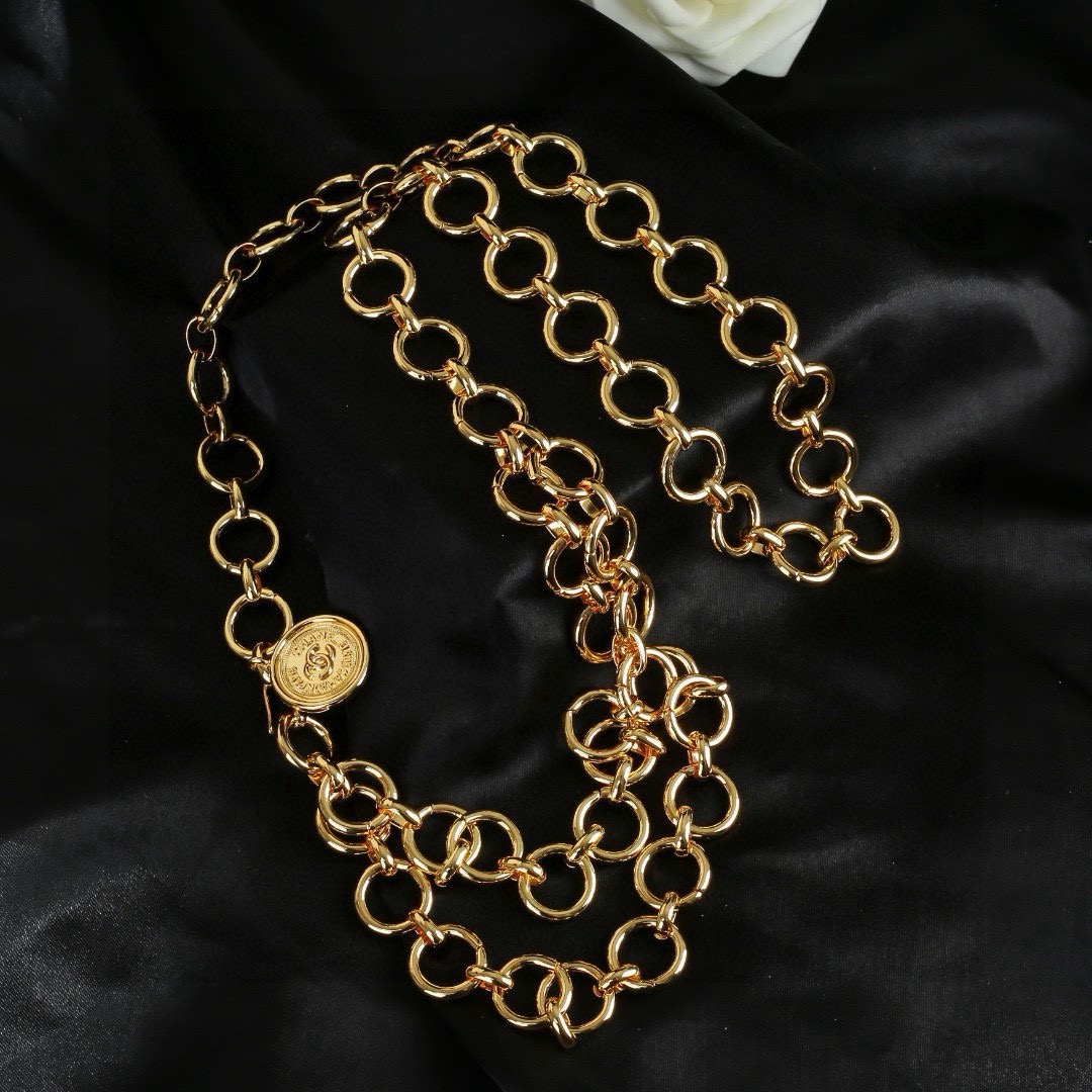 小香 Chanel 新品中古系列腰链 代购级别 一比一品质 香奈鹅 系列 经典cc logo 风格高级百