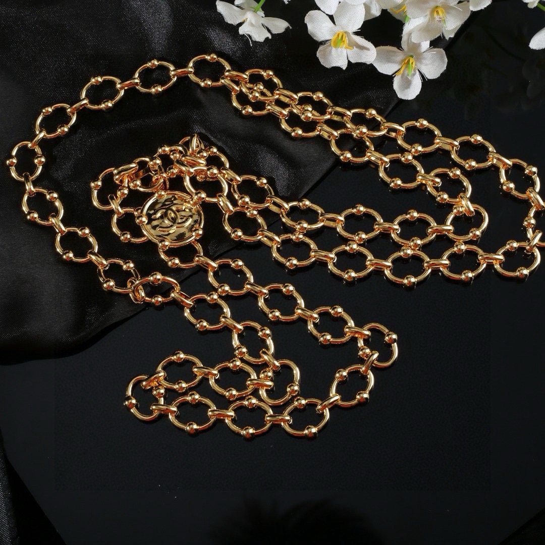 小香 Chanel 新品中古腰链 代购级别 一比一品质 香奈鹅 系列 经典cc logo 风格高级百搭 