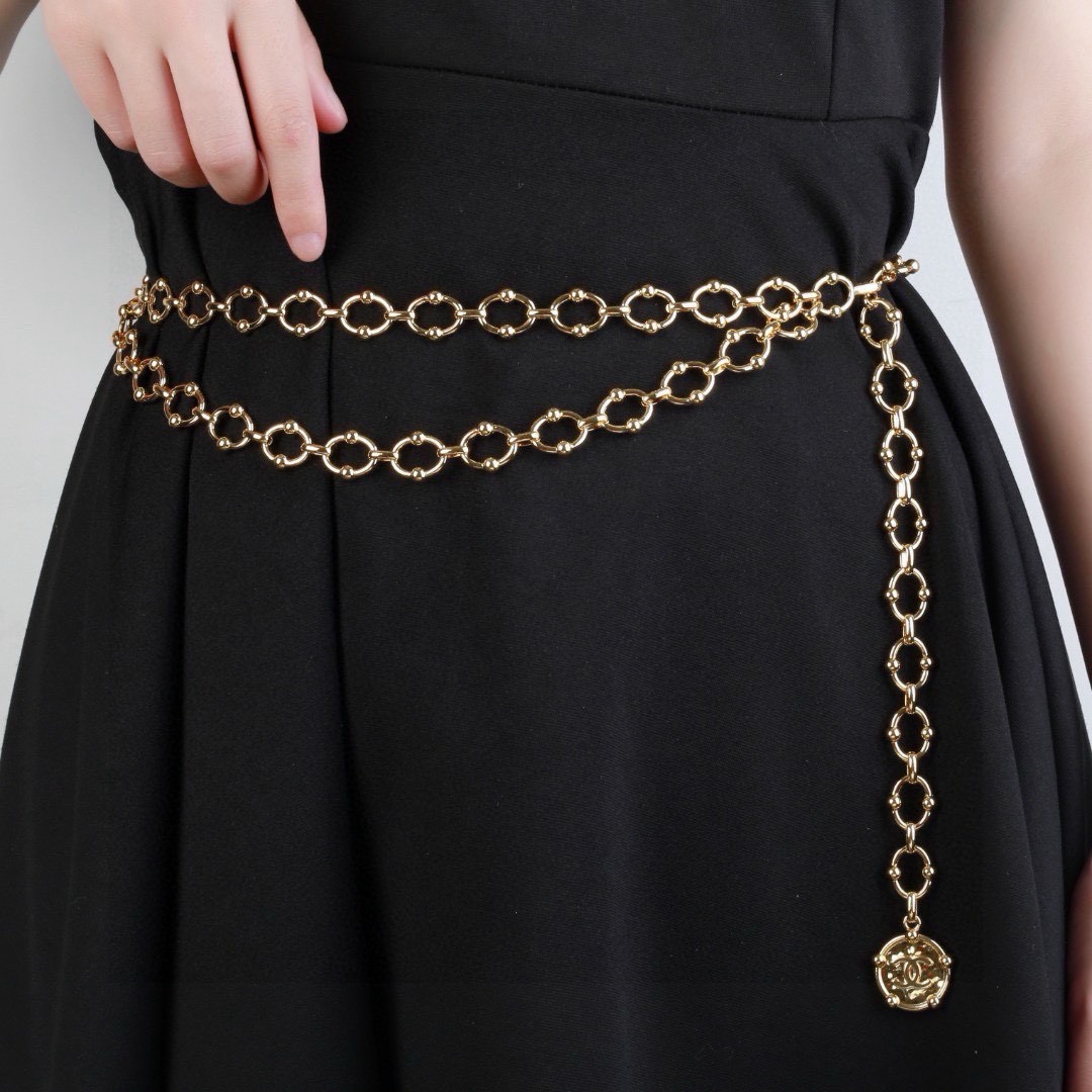 小香 Chanel 新品中古腰链 代购级别 一比一品质 香奈鹅 系列 经典cc logo 风格高级百搭 