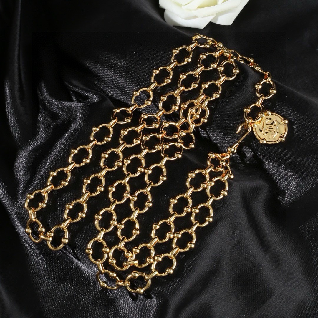小香 Chanel 新品中古腰链 代购级别 一比一品质 香奈鹅 系列 经典cc logo 风格高级百搭 