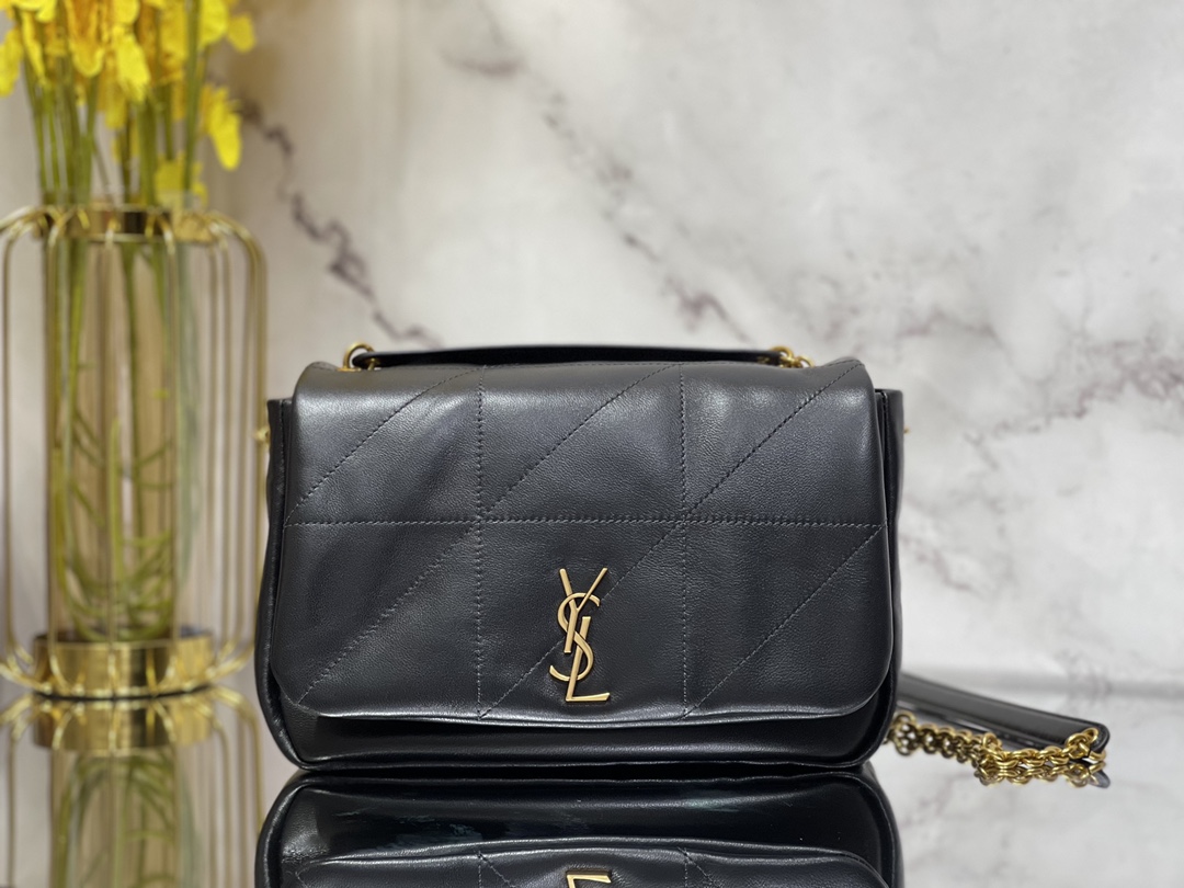 Saint Laurent ysl JAMIE 4.3 small soft nappa original sheepskin model, decorated with CARRE RIVE