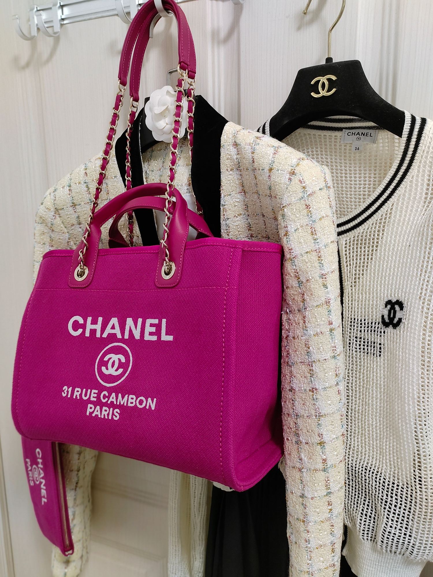 Chanel23B沙滩包️新色罗兰紫32cm出货梦幻紫色调明艳又温柔