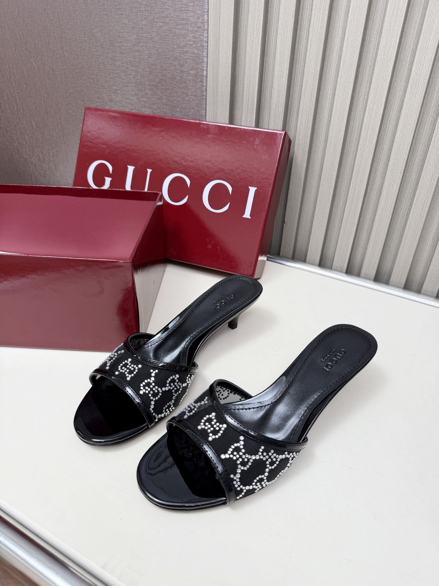 NO:871076,G's new Aodian series, heel height 4.5Cm, size 35-52 (35, 40, 42, 42 customized) (no negotiation), slippers, gucci, slippers19860909G家上新 奥钻系列 跟高4.5Cm 码数35-52（35、40、42、42定制）（不议价）,拖鞋,gucci,slippers,Women's Shoes