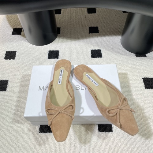 Manolo Blahnik Women's Suede Mules Pointed Toe with Bow Detail - Elegant 1 Manolo Blahnik Women's Suede Mules Pointed Toe with Bow Detail - Elegant