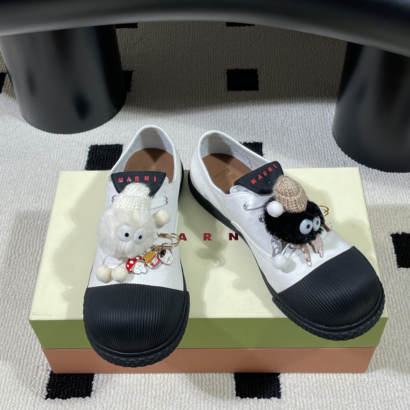 Marni Cotton Wave Baskets à Grosse Tête Unisexe, Confort et Style Décontracté