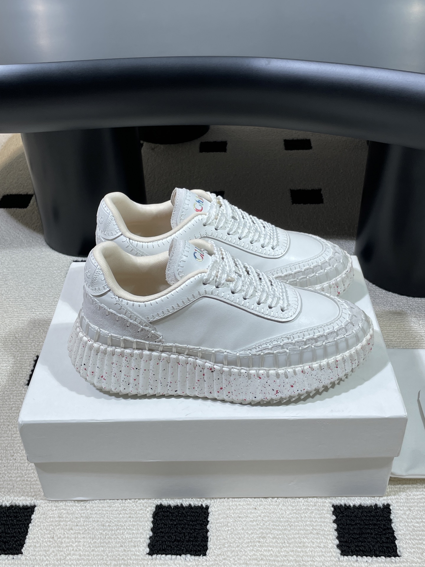 Chloe Nama Sneakers - Women's Designer White Leather Sneakers 6 i1757463941914 4943 0 4