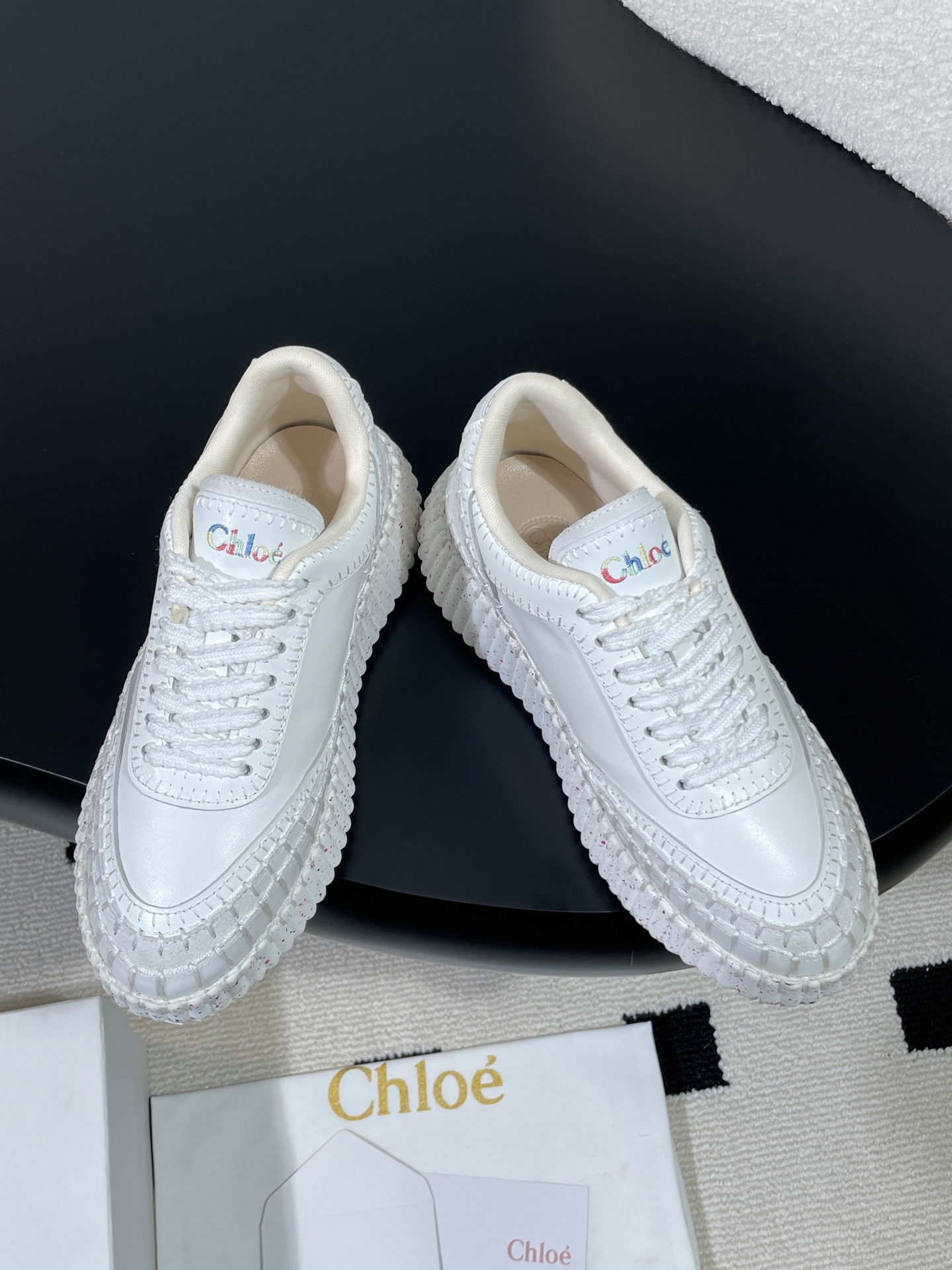 Chloe Nama Sneakers - Women's Designer White Leather Sneakers 3 i1757463941946 3696 0 0