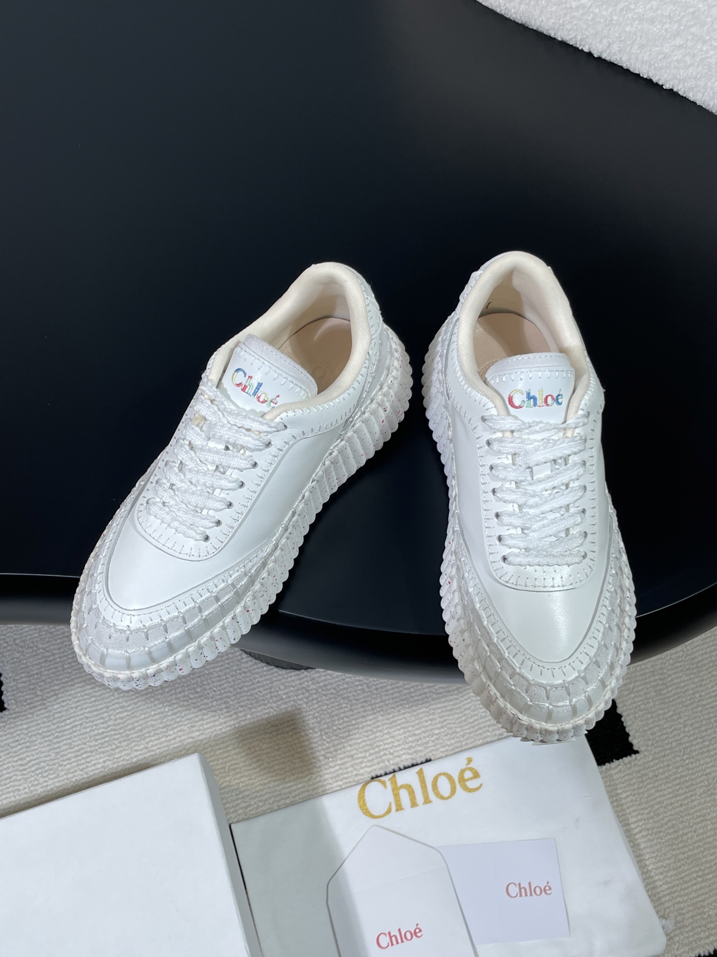 Chloe Nama Sneakers - Women's Designer White Leather Sneakers 5 i1757463946599 2209 0 2