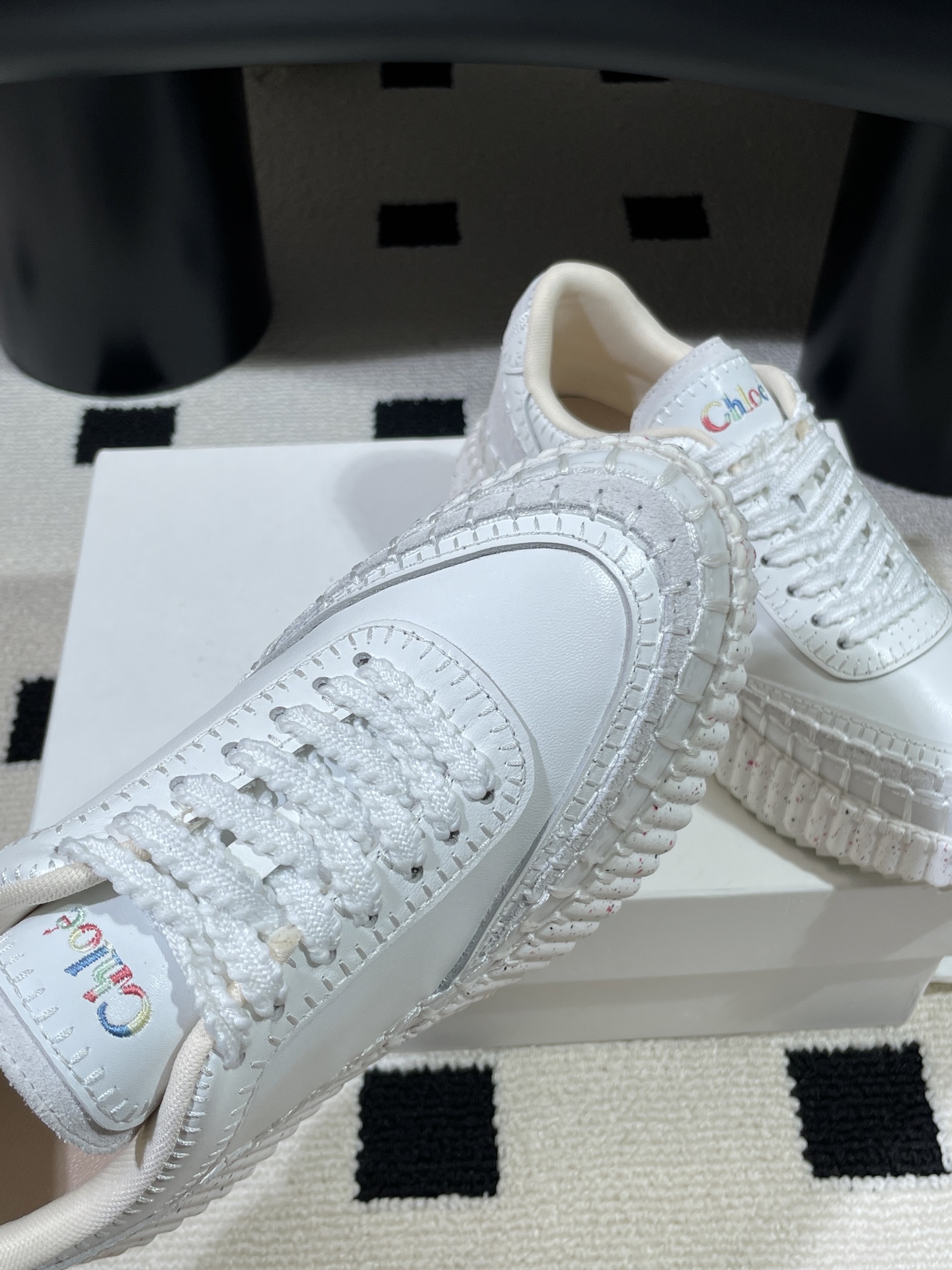 Chloe Nama Sneakers - Women's Designer White Leather Sneakers 8 i1757463951478 6292 0 6