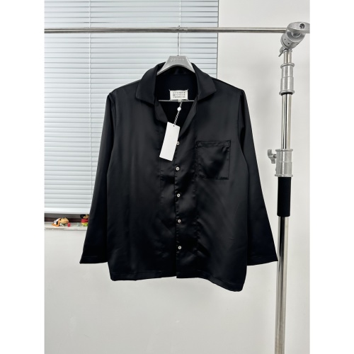 Maison Margiela Black Pajama Set, Relaxed Fit, Acetate Fabric, S-XL 1 Maison Margiela Black Pajama Set, Relaxed Fit, Acetate Fabric, S-XL