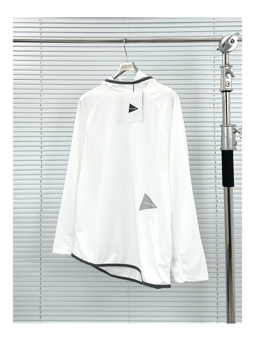 And Wander Power Dry Jersey LS Hoodie - White - Quick-Drying, Breathable 1 And Wander Power Dry Jersey LS Hoodie - White - Quick-Drying, Breathable