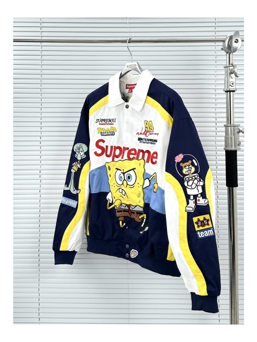 Supreme x Jeff Hamilton SpongeBob Racing Jacket - Streetwear Collab 1 Supreme x Jeff Hamilton SpongeBob Racing Jacket - Streetwear Collab