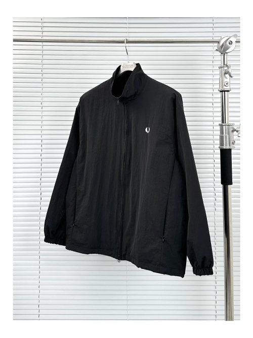 Fred Perry x Beams Black Vintage Inspired Nylon Track Jacket - Limited Edition 1 Fred Perry x Beams Black Vintage Inspired Nylon Track Jacket - Limited Edition