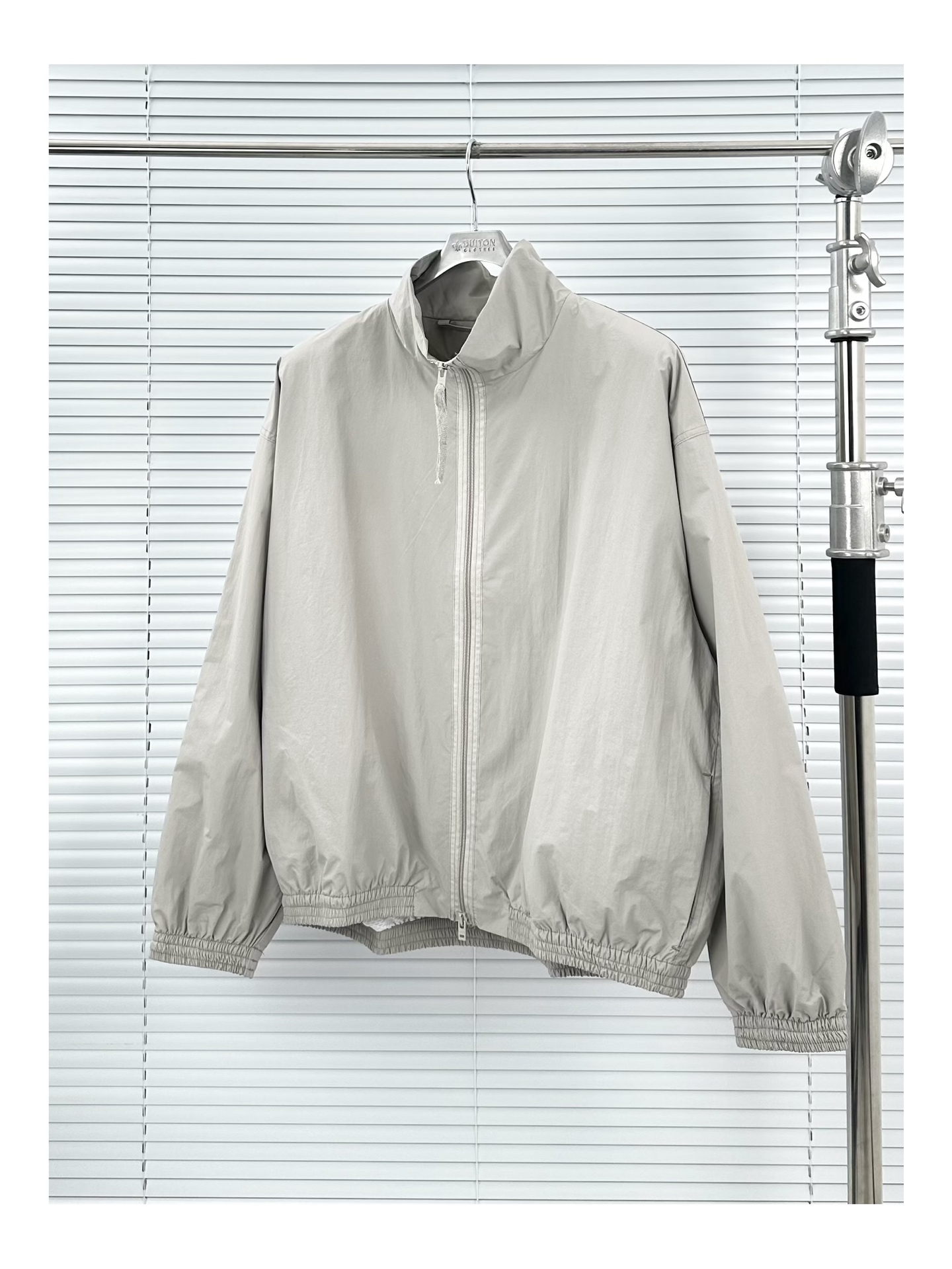 Acne Studios Embroidered Logo Relaxed Fit Jacket,Gray