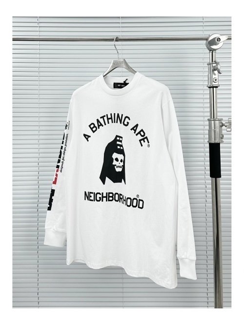 BAPE x NBHD Long Sleeve T-Shirt: Skull Print, Street Style 1 BAPE x NBHD Long Sleeve T-Shirt: Skull Print, Street Style