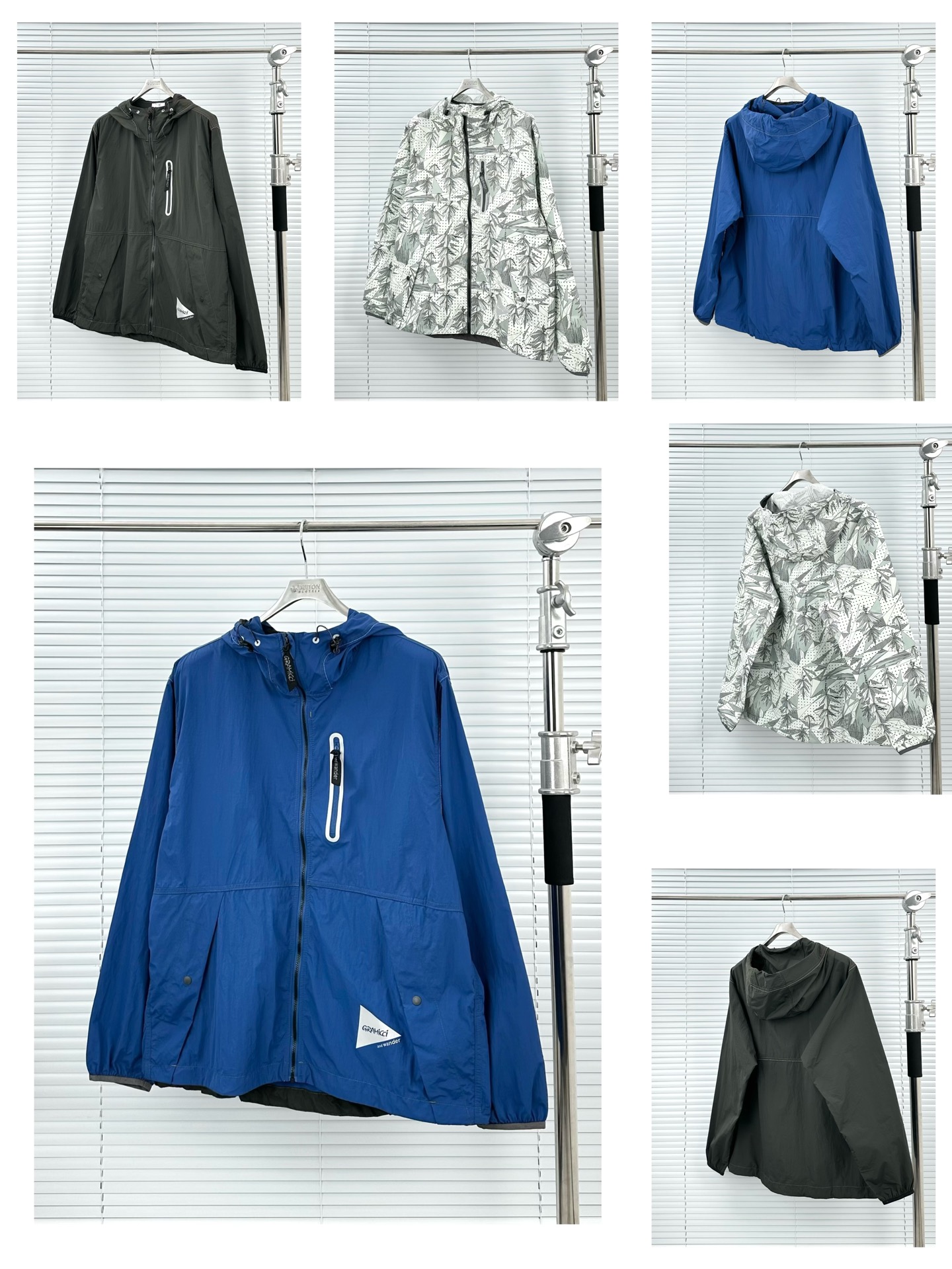 GRAMICCI x and wander Brushed Nylon Jacket Outdoor Hooded Windbreaker