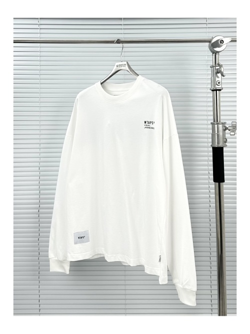 WTAPS OBJ 05 LS Cotton Long Sleeve T-Shirt - White, Streetwear Essential 1 WTAPS OBJ 05 LS Cotton Long Sleeve T-Shirt - White, Streetwear Essential
